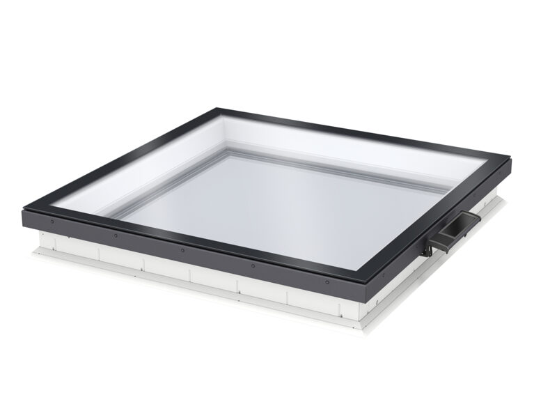 Virsgaismas logs ar plakanu stiklu