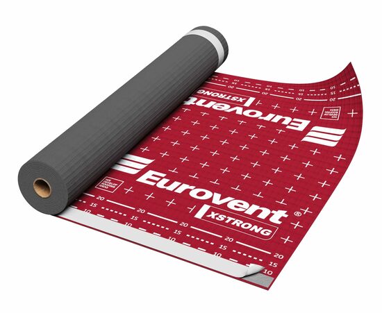 Armēta difūzijas membrāna Eurovent XSTRONG SK2, 250g/m², 4-slāņu, 2 līmlentes, 1.5mx30tm (45m²)