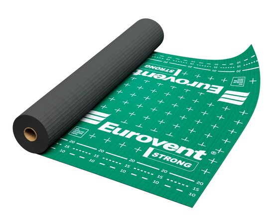 Armēta difūzijas membrāna Eurovent STRONG GREEN, 160 g/m², 4-slāņu, 1.5mx50tm (75 m²)