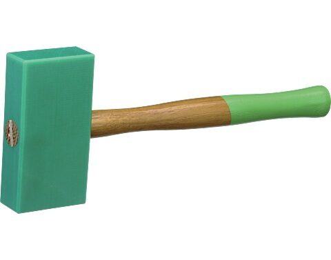 PVC taisnstūra āmurs 155 mm ar oša koka kātu