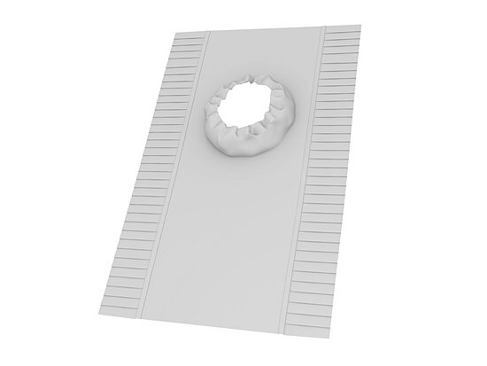 Hidroizolācijas membrāna gaismas tunelim VELUX BFX 1000T, OK14 (⌀ 35 cm), 47x47 cm