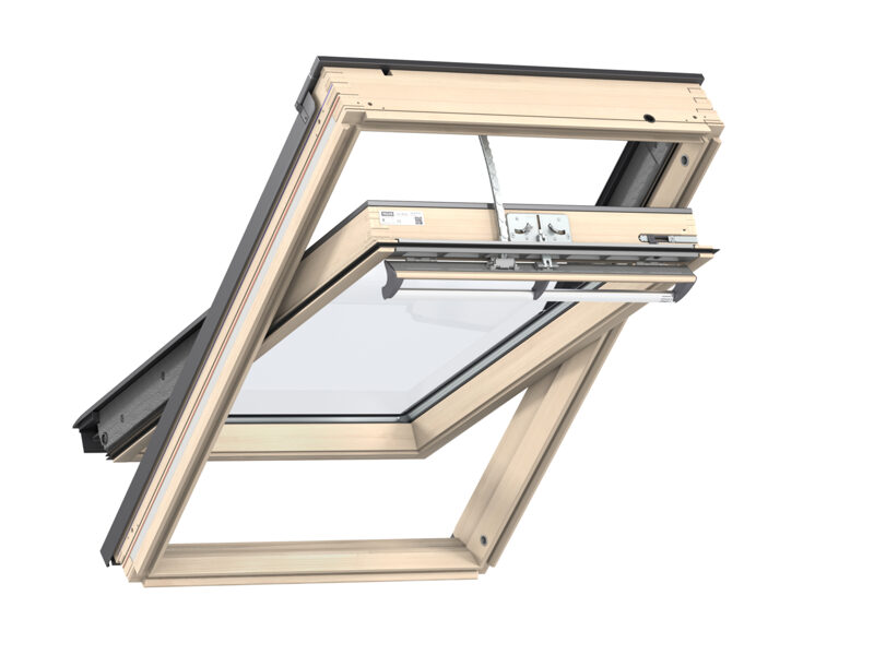 Velux Premium INTEGRA® elektriskais jumta logs GGL 306821, rokturis vērtnes augšā
