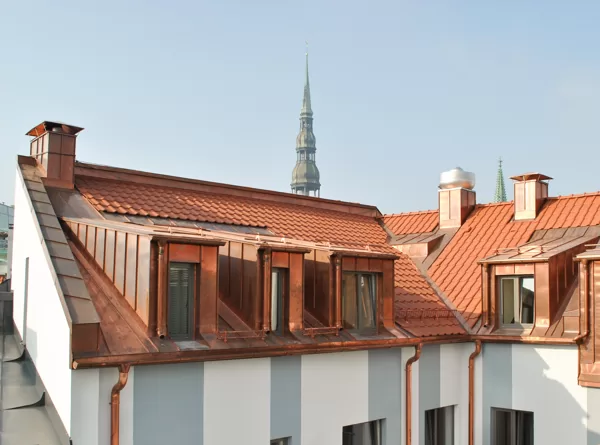 Kapara jumts un noteksistēma | Wellton Centrum Hotel SPA, Vecrīga | @ Dakstiņu jumti